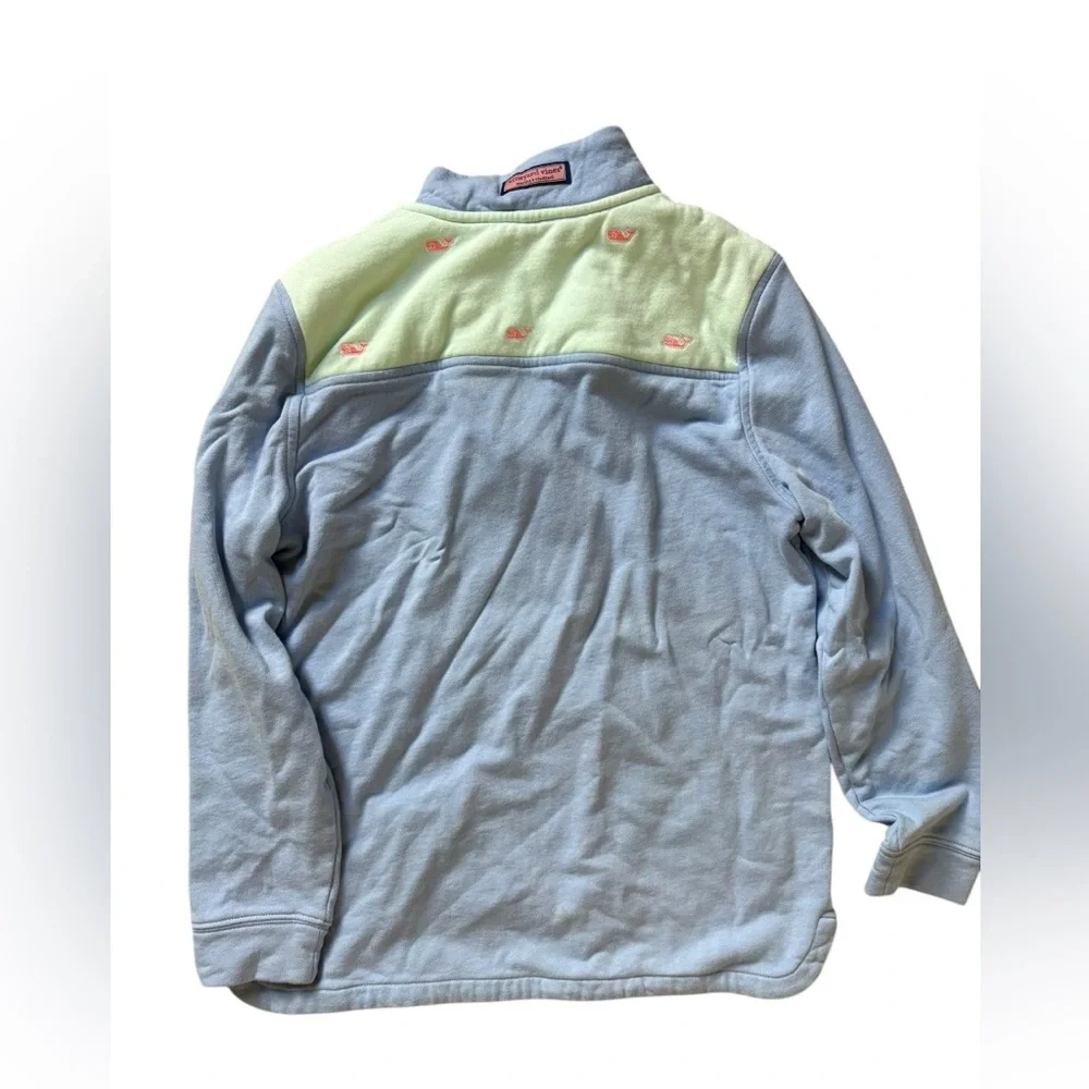 Vineyard Vines Pullover Kids youth XL 16 Multicolor Pastel 1/4 Zip Girl Purple✅‎